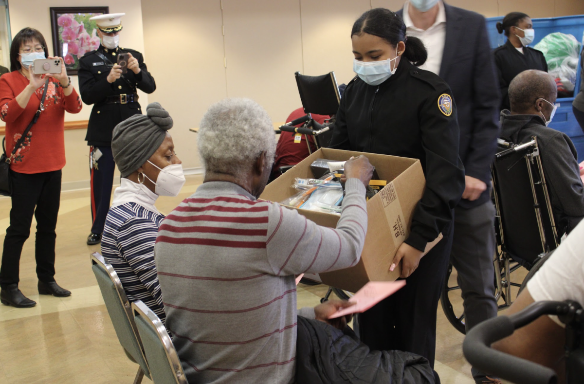 Cardozo High School Delivers Valentines for Veterans at Local VA Hospital