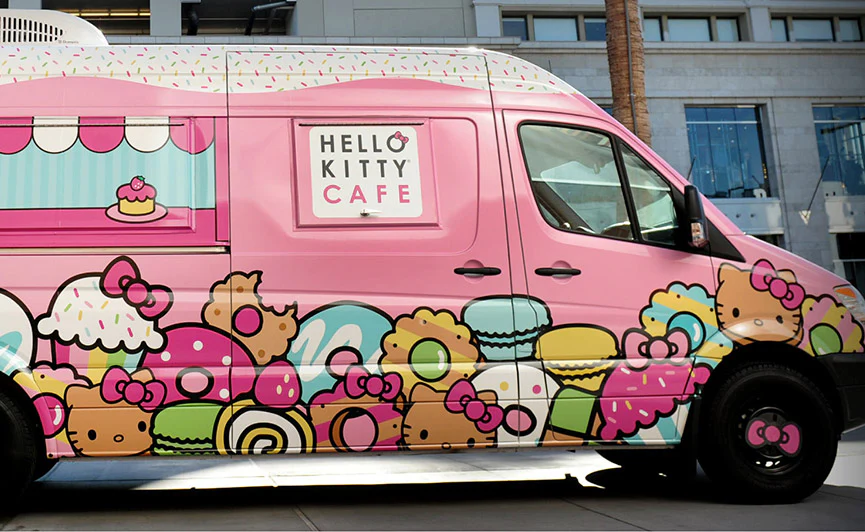 The Hello Kitty Truck Arrives in Queens