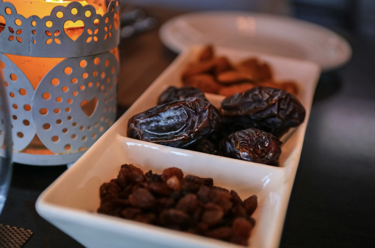 Dates are a traditional food eaten by Muslims when they are not fasting during Ramadan. 