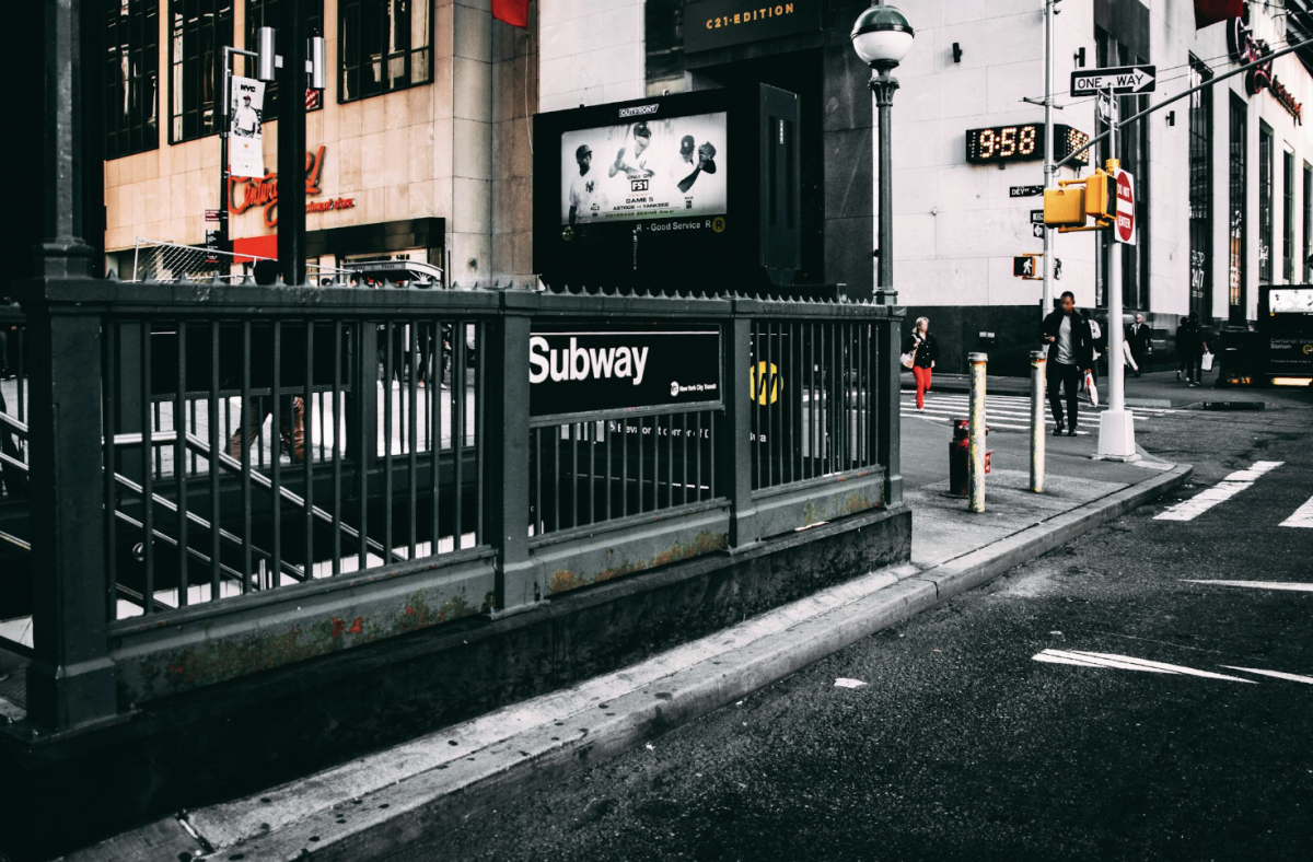 Subway station in midtown Manhattan.