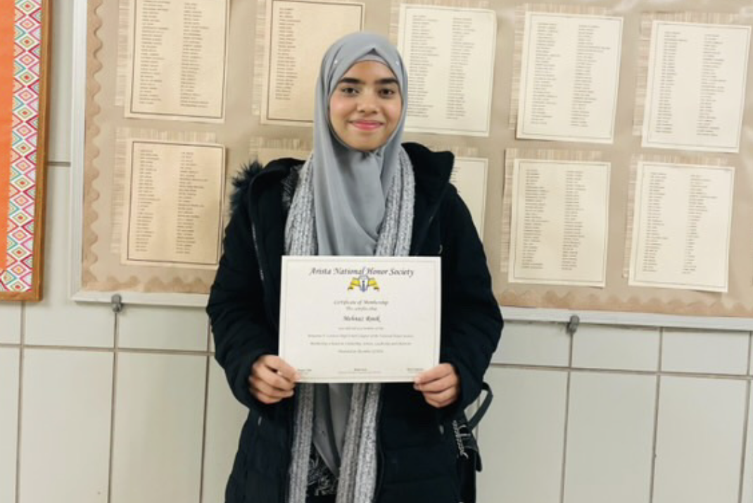 Mehnaz Rinik is proud of her accomplishments while being at student at Cardozo.