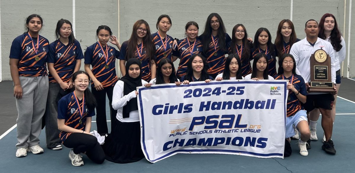 Winning their third straight city championship, the team reflected on what brought them to this moment.  Photo curtesy of PSAL. 