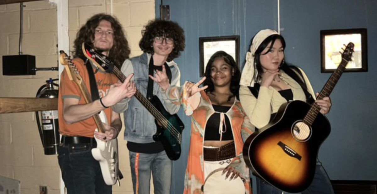 The Blue Wind is Cardozo's first rock band in four years, comprised of three seniors and one junior. Photo curtesy of @thebluewind26.