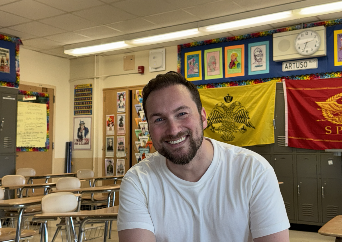 Mr. Artuso may not have started off as a teacher right away, but he is so happy that it's where he landed on his professional journey. Photo submitted by Mr. Artuso. 