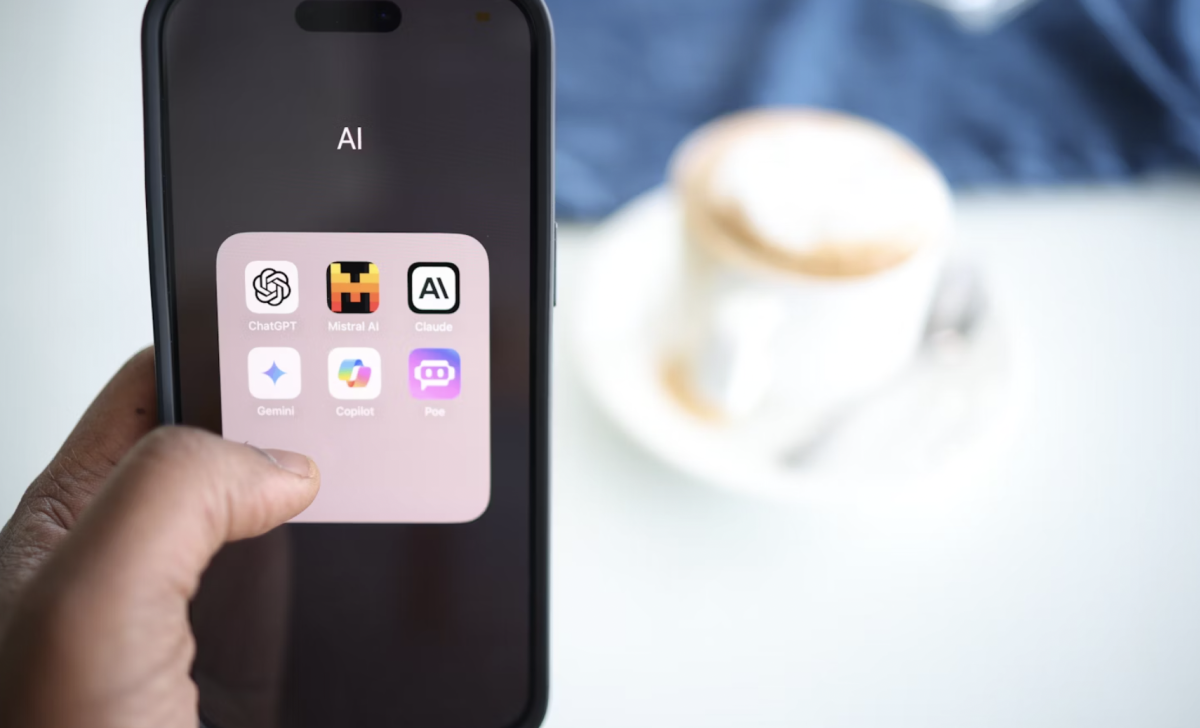 While many students now rely on AI to help them complete work and tasks, they do not consider the negative impacts it has on our life and the environment overall. Photo by Solen Feyissa via Unsplash.