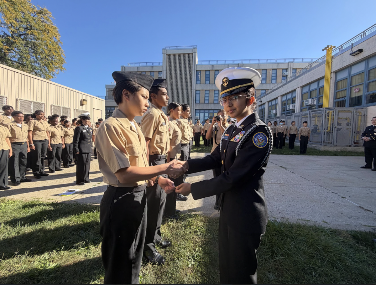 The senior is Cardozo’s Navy Junior Reserve Officers Training Corps cadet battalion commanding officer. Photo from NJROTC Public Affairs. 