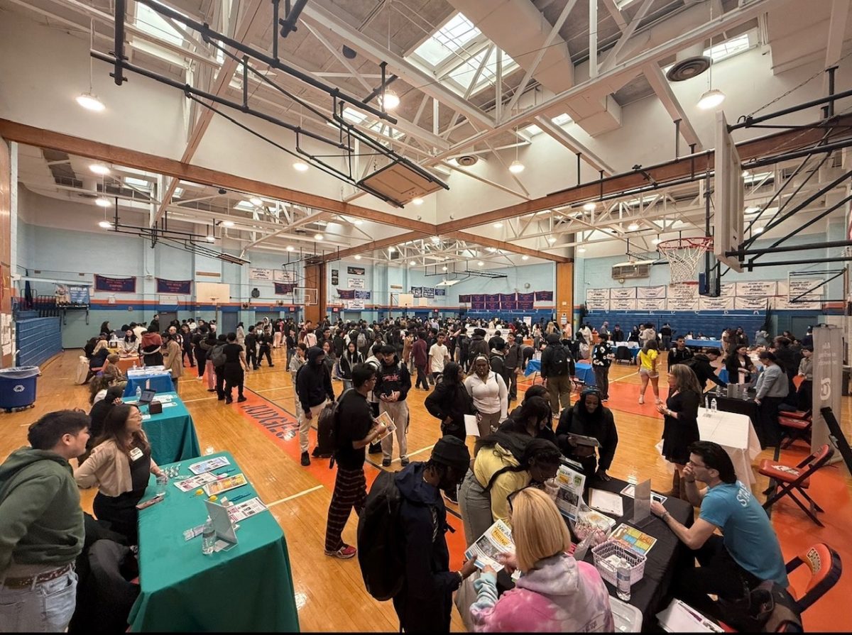The Career Fair brought out professionals from various industries including the U.S. military, the FBI, and journalism outlets. Photo by Mrs. Kierez.